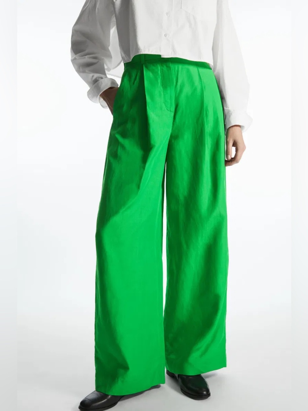 Cos linen blend pants